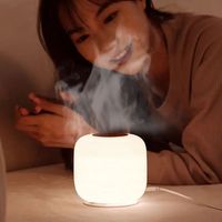 7 couleurs LED huile essentielle maison parfumant chambre nébuliseur lanterne humidificateur d'air diffuseur d'arôme avec veilleuse
