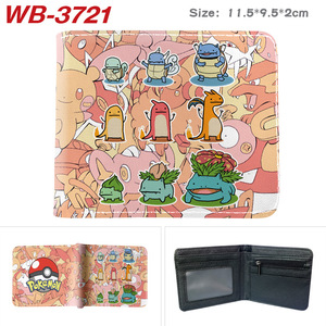 Portefeuille en cuir PU avec motif de dessin animé Pokémon Gengar Snorlax Pika, porte-cartes d'identité, porte-monnaie, portefeuilles en gros, porte-billets personnalisé - Product Image 5