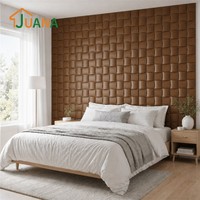 Panel Dinding 3D Mosaik, Papan Peredam Suara Akustik, Panel Dekoratif untuk Latar Belakang TV