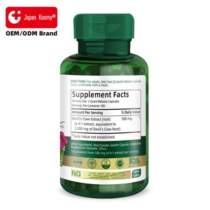 Étiquette personnalisée Devils Claw 2000 mg 200 capsules, soutient la santé immunitaire des adultes, complément alimentaire à base de plantes Devils Claw - Product Image 6