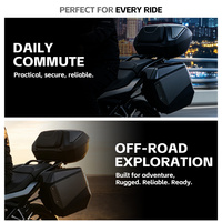 Boîtes à dégagement rapide compatibles avec la moto Honda NT1100, ensemble de bagages 3 pièces, sacoches latérales et top-cases, fixation sans dommage pour le tourisme