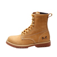 Bottes tactiques de haute qualité avec broderie à bout rond Fermeture à lacets anti-dérapante et absorbant la sueur pour l'hiver