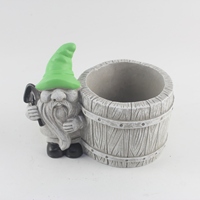 Pot de fleurs en béton en forme de bonhomme de neige, écologique et tendance, facile à utiliser, support de bougie pour jardin et maison – Vente chaude