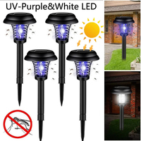 Piège à insectes solaire LED anti-moustiques extérieur, étanche et écologique pour jardin et cour