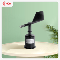 Sensor de Viento Rika RK110-02 de Fibra de Carbono con Montaje en Brida, Impermeable IP65, Rango de 0-360°, Precisión de 3 Dígitos, Múltiples Salidas Opcionales