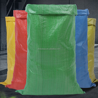 Sac tissé en PP écologique à prix d'usine, transparent, sac de 50 kg, sac en plastique en polyéthylène, sac tissé en PP pour ciment