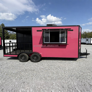 Mobile Food Truck Trailer with Full Equipments Kitchen Food Cart Container Restaurant Mobile bar Trailer Pizza <b>BBQ</b> Food Shop - Product Image 3