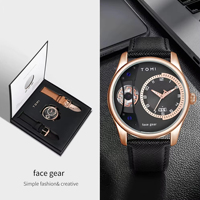 Montre à quartz pour homme TOMI T105, vente en gros, mouvement à quartz, date automatique, bracelet en cuir, montre-bracelet tendance, montres personnalisées pour homme