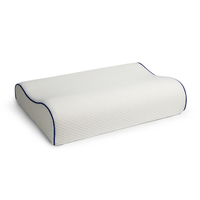 WJ-1135C Orthopädisches Memory-Schaum-Gel Nackenkissen mit Wellenkontur, kühlend, 200TC