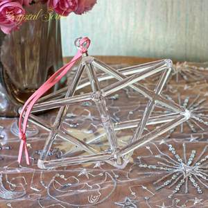 هرم كريستالي للعلاج الصوتي، أداة ميركابا الكريستالية المقدسة الشفافة - Product Image 6