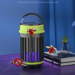 Lanterne solaire LED étanche, nouveauté 2020, lampe anti-moustiques, piège à mouches, insectes, rechargeable, luminaire de Camping - Product Image 6