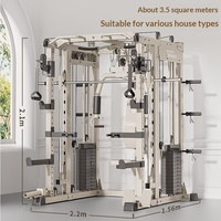Machine de musculation Smith Butterfly tout-en-un, équipement de fitness multifonctionnel pour la maison, machine d'entraînement de la force musculaire pour la remise en forme