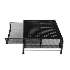 Kim Loại Bàn Màn Hình Đứng <span class=keywords><strong>Riser</strong></span> Với Tổ Chức Ngăn Kéo Gỗ Bàn Organizer Đứng - Product Image 6