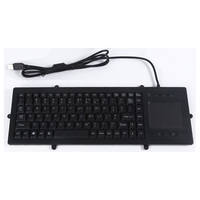 Clavier d'ordinateur en plastique industriel durable Panelmount avec pavé tactile