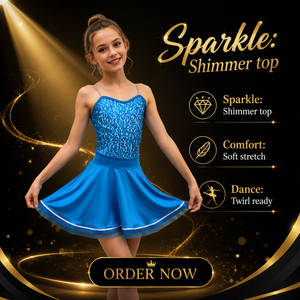 Costumi da Ballo <span class=keywords><strong>Jazz</strong></span> di Alta Qualità con Paillettes Blu, Abbigliamento da Palcoscenico per Ragazze, Gonne da <span class=keywords><strong>Jazz</strong></span> - Product Image 1