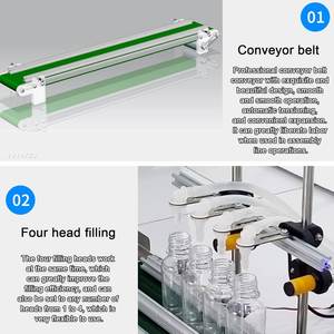 Small High Productivity PLC Controlled Oil & Beverage Glass Filling Machine 20-1000ml for Small Businesses - Product Image 3