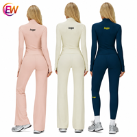 Groothandel Fitness 5-delige set dames gym- en yogakleding met elastische tailleband, hoge elasticiteit, sneldrogend workout kleding