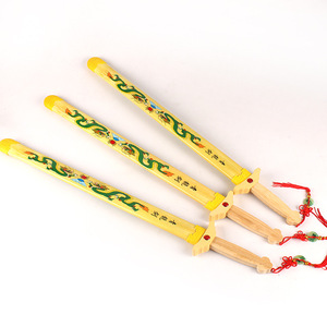 Épée de dragon azurée en bambou avec pendentif en jade pour enfants de 4 à 13 ans, arme de jeu unisexe - Product Image 3