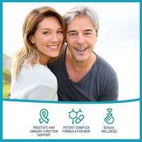 Capsules Ultimate Prostate Support Capsules avec Saw Palmetto Réduire la perte de cheveux Équilibre hormonal pour hommes Formule naturelle 60Caps