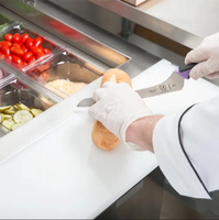 Congélateur de comptoir Kolice à température unique pour bar à salades, 2 portes, certifié CE, dégivrage automatique, 2~8 réfrigérants R134a, ventilé