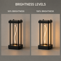 Lampe de bureau carrée à lumière tactile, intensité variable, veilleuse respirante, lampe d'ambiance en acrylique, décoration intérieure, cadeau de Noël, vente en gros, OEM