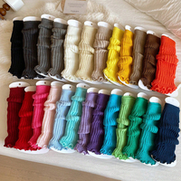Manchons de bottes et chauffe-jambes en acrylique tricoté pour femme – Chaussettes polyvalentes style ample pour le printemps, l'automne et l'hiver