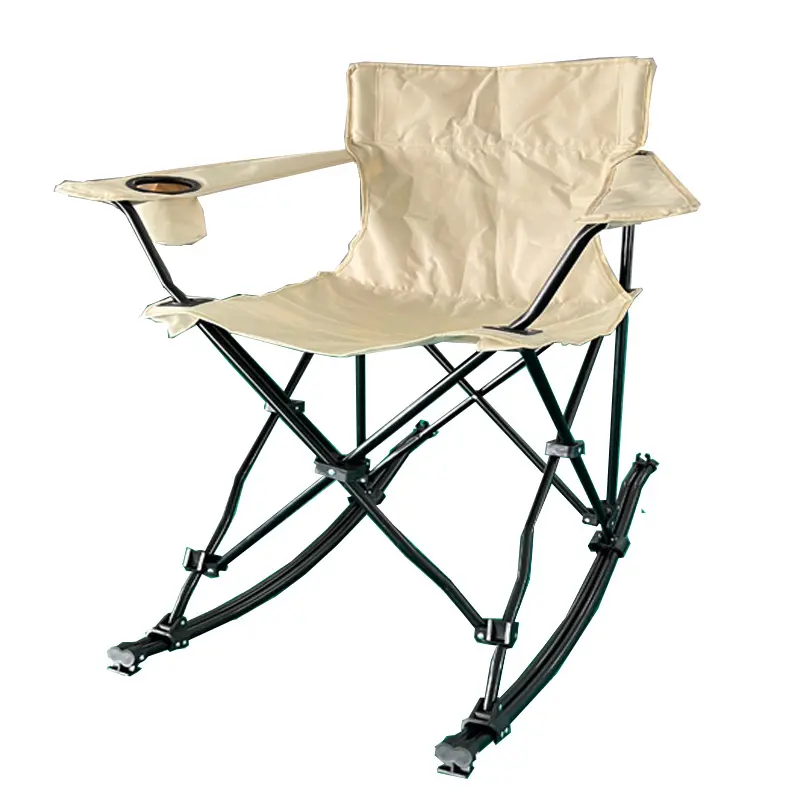 Cadeira de balanço branca dobrável para acampamento ao ar livre cadeiras reclináveis cadeira de piquenique portátil luz dobrável