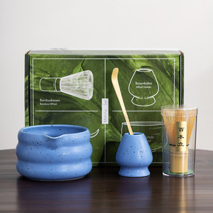 Ensemble de fouet en céramique de bambou naturel 100% fait à la main outil de thé <span class=keywords><strong>Matcha</strong></span> traditionnel chinois pour préparer une tasse de <span class=keywords><strong>Matcha</strong></span> - Product Image 4