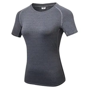 2019 manufacture wholesale breathable custom compression women t shirt