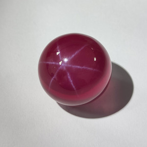 Perles de rubis étoilées de 19-20 mm, pierres synthétiques, pierres précieuses en vrac - Product Image 6