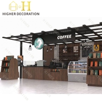 Quiosco de café Mostrador de café Exhibición de cafetería Gabinetes de exhibición Quiosco Soportes para Centro Comercial