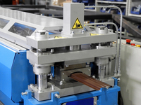 Vente directe d'usine ferme métal clôture poteau pilier Machine clôture en aluminium lamelle clôture rouleau formant la Machine