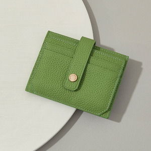 Women's Genuine Leather Slim Multi-Slot ID Card Holder & Passport Card Wallet with Coin <b>Purse</b> and Driver License Case - Product Image 6