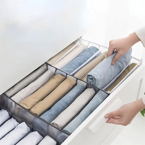 กล่องเก็บกางเกงยีนส์แบบพับเก็บได้มีหลายช่องสำหรับใส่ถุงเท้าชุดชั้นใน - Product Image 3