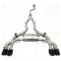 Tuyaux d'échappement Valvetronic polis miroir en acier inoxydable pour BMW X3M F97 X4M F98 4.4T S58, garantie 3 ans, échappement intermédiaire et final