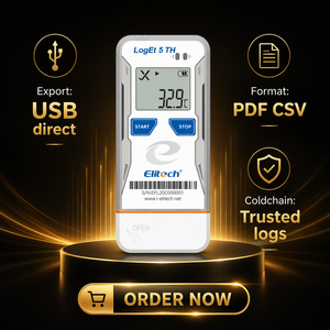 LCD Temperatur- und Feuchtigkeits-Datenlogger Wiederverwendbarer Rekorder USB-Export PDF <span class=keywords><strong>CSV</strong></span> für Umweltüberwachung - Product Image 6