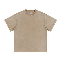 เสื้อยืดโอเวอร์ไซส์ผ้าฝ้าย 100% ซักกรด น้ำหนัก 270 กรัม เสื้อยืดหนาสำหรับผู้ชาย เสื้อยืดวินเทจเปล่าสำหรับสั่งทำ - Product Image 2