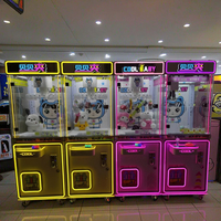 Jouets en peluche à prix attractifs, machine à griffes miniature à pièces, jeu d'arcade avec accepteur de billets à vendre