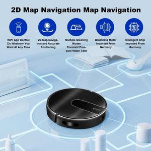 N7S-U Robotic Vacuum Cleaner with Sweeping & <b>Mopping</b> Household & Garage Use Li-Ion Battery WiFi App Control - Product Image 4