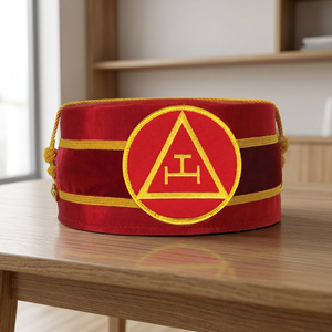 Casquette de chapitre Royal Arch, casquette de maçonnerie brodée de haute qualité, prix bas, casquettes de maçonnerie - Product Image 4