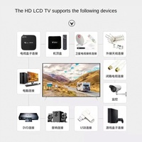 Televisor Inteligente LED de 55 Pulgadas de Alta Definición, Pantalla Plana sin Marco, Frecuencia de Actualización de 60 Hz, Televisor Inteligente Android con WiFi Inalámbrico