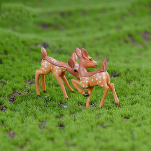 Adornos de Jardín de Hadas de Dibujos Animados en Miniatura, Pareja de Ciervos Pequeños, Manualidades de Plástico en Miniatura para Decoración de Escritorio y Hogar - Product Image 5