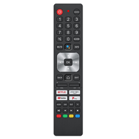 Kode Tetap RCT11045 Baru untuk Remote Kontrol Suara AQUOS Smart TV Jangkauan 20m Bahan Plastik & Silikon