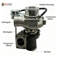 Turbocompresseur HX25W compatible avec les moteurs diesel universels, ensemble de turbocompresseur, cartouche, pièce de rechange de rechange