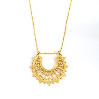 Collier pendentif en acier inoxydable plaqué or pour femme, étanche, inaltérable, avec nœud délicat, perle, cœur et pierre verte, vente en gros