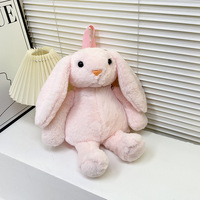 Sac à dos en peluche brodé super doux grande capacité, design polyvalent japonais et coréen, nouveau modèle mignon Panda Niche Lapin