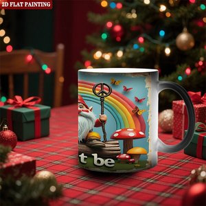 Mug en céramique noir givré 11oz, tasse magique changeante de couleur, pour les boissons quotidiennes - Product Image 2