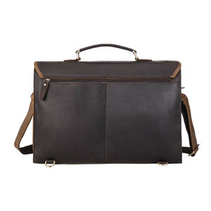 Sac à dos Vintage en cuir Crazy Horse pour hommes, mallette messager pour ordinateur portable adapté pour 15.6 pouces, nouveau modèle, vente en gros - Product Image 4