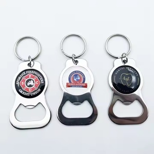 Ouvre-bouteille personnalisé porte-clés avec logo photo personnalisé porte-clés en métal outil de barre portable pour cadeaux promotionnels - Product Image 2