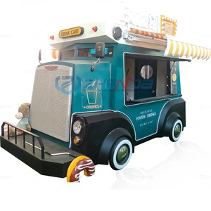 Classic Mobile Dining Truck Kitchen Stainless Steel <b>Trailer</b> Multifunctional Wheeled Freezer Customized - Product Image 3